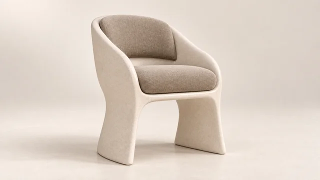 MONOLITH DINING CHAIR — Links ¾